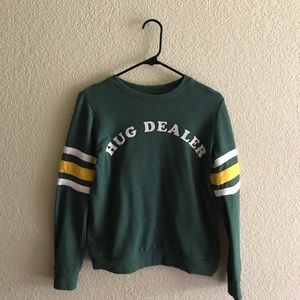 mighty fine hug dealer sweatshirt